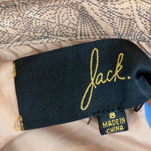 Jack by BB Dakota Dahlia tulle skirt Nude Black Two Layers sz 8 beige ballet - Picture 6 of 8